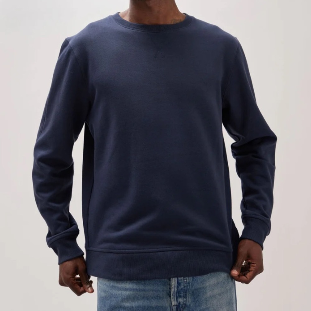 Richer Poorer Recycled Crew Sweatshirt Men's Pullover blue nights